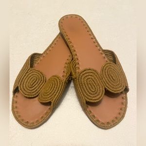 CARRIE FORBES Raffia Sandals